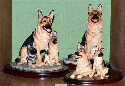 Lot 82 - Border Fine Arts 'German Shepherd and Pups', model No. B0351 by Margaret Turner, 'German...