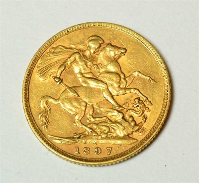 Lot 156 - A Victorian gold sovereign, 1897