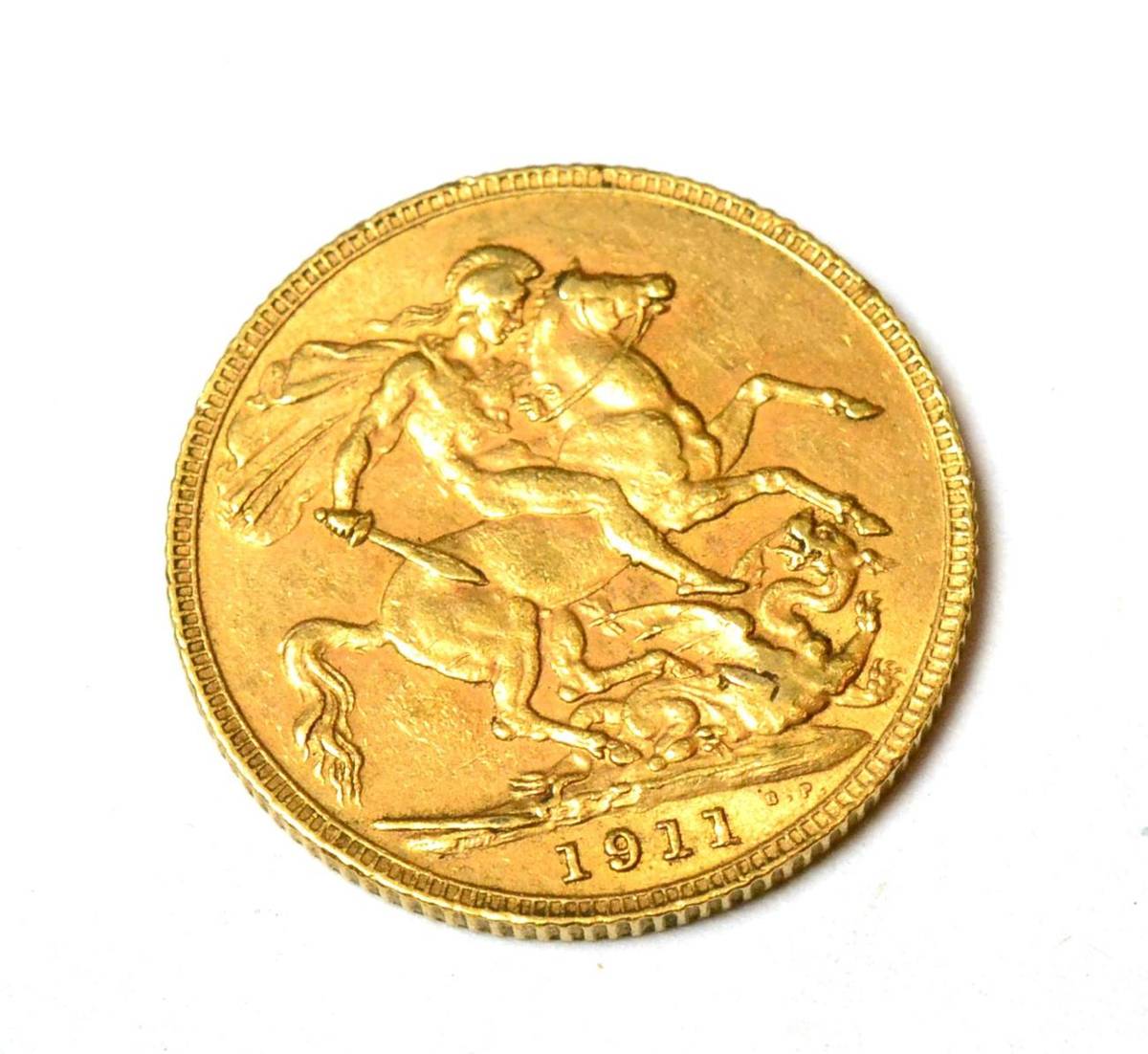 Lot 159 - A George V gold sovereign, 1911