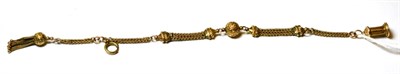 Lot 160 - Fancy link watch chain