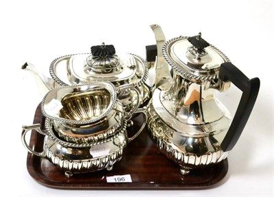 Lot 196 - A silver tea service