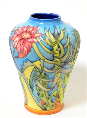 Lot 202 - A modern Moorcroft Arizona pattern vase, designed by Jeanne McDougall, from the Millennium Dateline