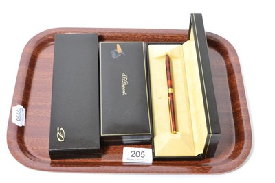 Lot 205 - Three Dupont pens