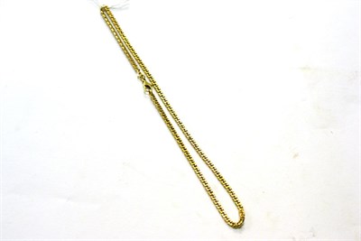 Lot 310 - A 9ct gold Cuban link chain