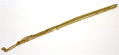 Lot 365 - A Prince of Wales chain and a textured cable chain (2)