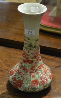 Lot 401 - Cobridge pottery 'Poppies' vase