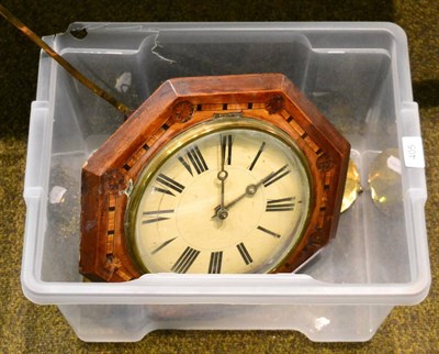 Lot 405 - A striking wall clock