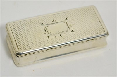 Lot 428 - An oversized Victorian vinaigrette, William Simpson, Birmingham 1926, rectangular with incurved...