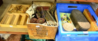 Lot 1015 - Various pastimes, toys, Meccano and Bagatelle