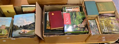 Lot 1070 - Five boxes of books on garden history and design, the picturesque landscape and landscape in...