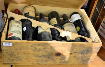 Lot 1092 - A mixed parcel of wine (twelve bottles)