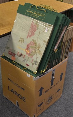 Lot 1126 - James Brindley of Harrogate large silk sample books including, Portobello Silk, Cascade,...