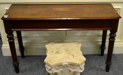 Lot 1146 - A 19th century mahogany side table