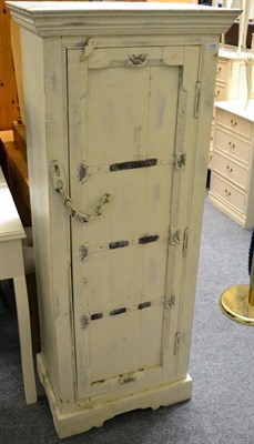 Lot 1180 - A modern shabby chic painted cupboard, purchased in London approximately 15 years ago possibly from