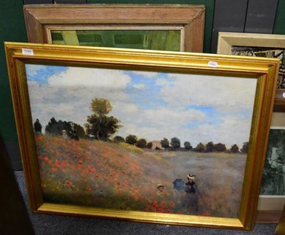 Lot 1194 - After Paul Nash (1893-1977) ";The Cornfield"; photographic reproduction, together with six...