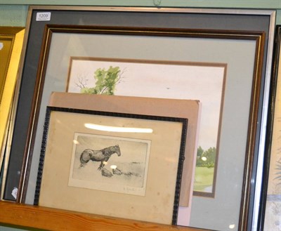 Lot 1209 - Assorted pictures and prints including John Ward limited edition, each prints signed; Ashley...