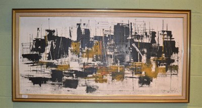 Lot 1225 - Continental School, New York, indistinctly signed, oil on canvas