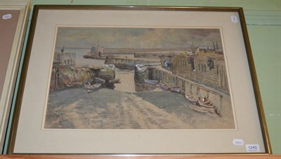 Lot 1240 - Joseph Pighills (1902-1974) Seaham Harbour Number 9, watercolour, signed and dated '60 (lower...