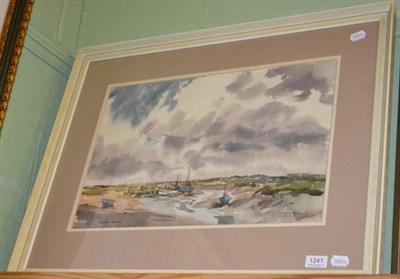 Lot 1241 - Angus Rands (1922-1985), Horston Saltflats, Norfolk, watercolour signed (lower left) 35cm by 53cm