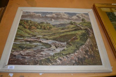 Lot 1251 - Angus Rands, Park Gill Beck, oil on board