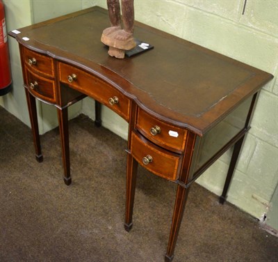 Lot 1303 - An Edwardian inlaid mahogany writing desk