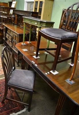 Lot 1315 - A set of five mahogany dining chairs