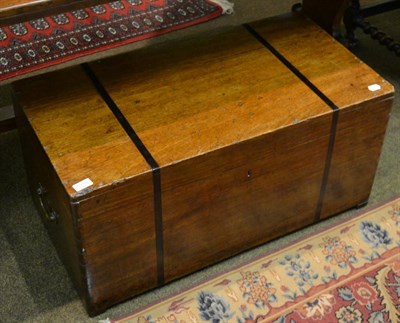 Lot 1318 - A padouk coffer