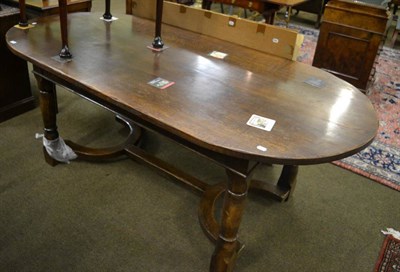 Lot 1330 - Oak refectory table