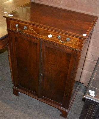 Lot 1346 - An Edwardian painted mahogany cabinet