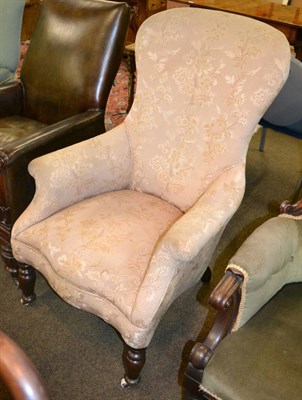 Lot 1352 - A Victorian mahogany framed armchair