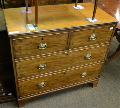 Lot 1377 - George III three height chest of drawers