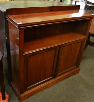 Lot 1383 - A mahogany bookcase cabinet