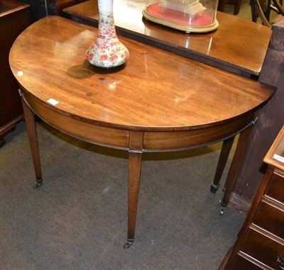 Lot 1417 - Georgian demi lune table (formerly the end of a dining table)