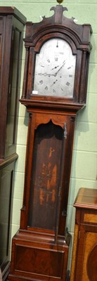 Lot 1422 - Mahogany eight day longcase clock, signed Patrick Greenwich, five pillar movement striking on a...