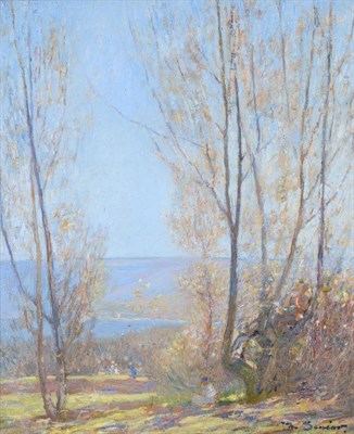 Lot 436 - Mark Senior NPS (1862-1927)  "Spring " Signed, signed and inscribed verso, oil on canvas, 58.5cm by