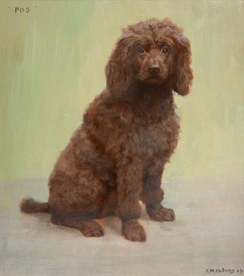 Lot 445 - Florence Mabel Hollams SWA (Mrs C L Fox) (1877-1963)  "Poo "  Signed and dated (19)49, oil on...