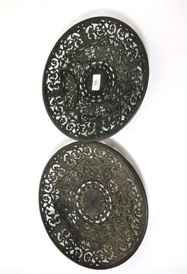 Lot 10 - A pair of Coalbrookdale pierced metal plaques