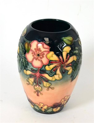 Lot 32 - A modern Moorcroft Oberon pattern vase, impressed factory marks