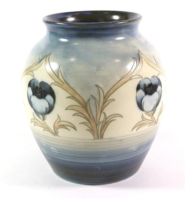 Lot 469 - William Moorcroft (1872-1945): A Poppy Pattern Vase, salt glazed, impressed MOORCROFT MADE IN...