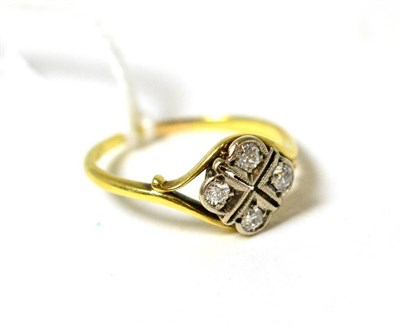 Lot 116 - A diamond four stone ring