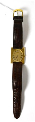 Lot 122 - A gents 9ct gold wristwatch, signed Longines