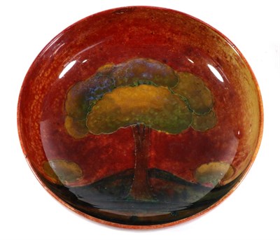 Lot 471 - William Moorcroft (1872-1945): A Flambé Eventide Landscape Pattern Bowl, impressed MOORCROFT...