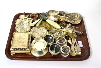 Lot 150 - A good collection of silver including a William Comyns box decorated with cherub after Rubens,...