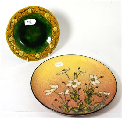 Lot 157 - Two Linthorpe pottery plates