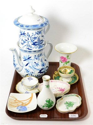 Lot 174 - A quantity of 20th century decorative ceramics including Meissen, Herend and Rosenthal, etc