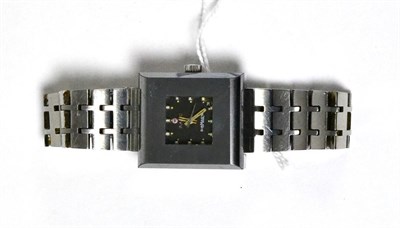 Lot 249 - A stainless steel Rado wristwatch with Rado guarantee card