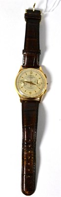 Lot 286 - A chronograph wristwatch, signed Coresa, circa 1950, lever movement, silvered dial with dagger...