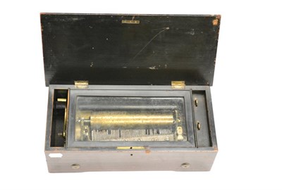 Lot 335 - Cylinder music box (a.f.)