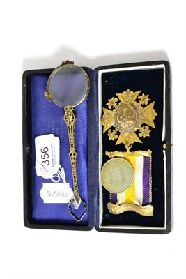 Lot 356 - Silver gilt masonic jewel inscribed and dated '1927; a 'Jack & Charlie's ";21"; Club New York'...