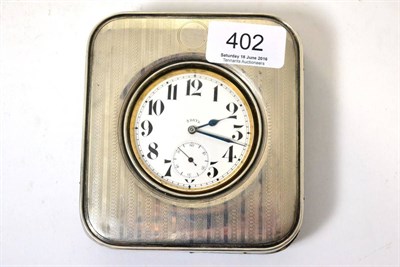 Lot 402 - A silver cased Goliath watch